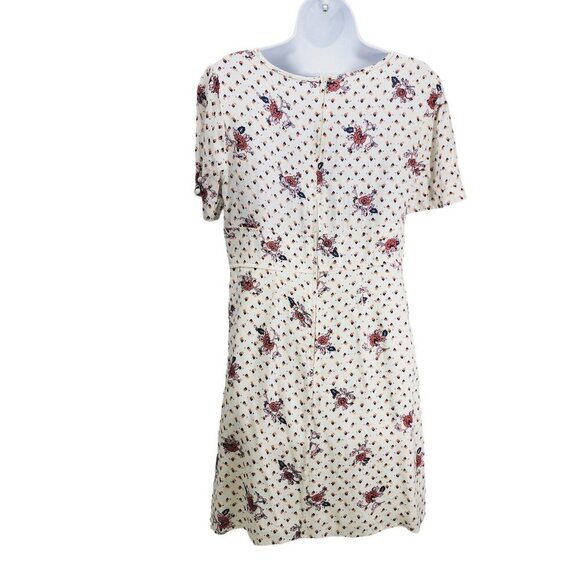 ModCloth Women's The Keyhole‎ Story A-Line Dress White Size 6 - Picture 4 of 13